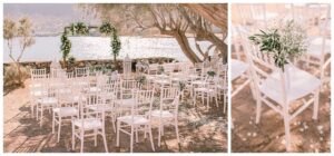 Beautiful destination wedding in Crete Greece