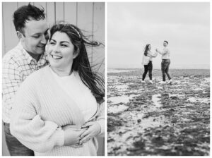 Windy Engagement Shoot at Hill Head