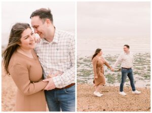 Windy Engagement Shoot at Hill Head