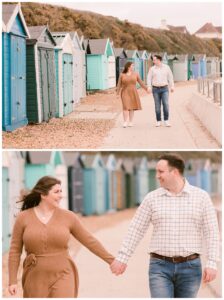 Windy Engagement Shoot at Hill Head