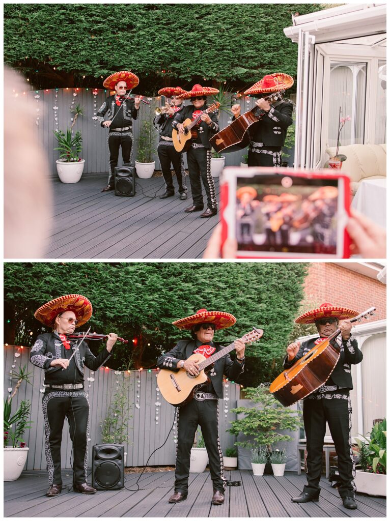 Mariachi Band Beautiful intimate garden wedding in Hampshire