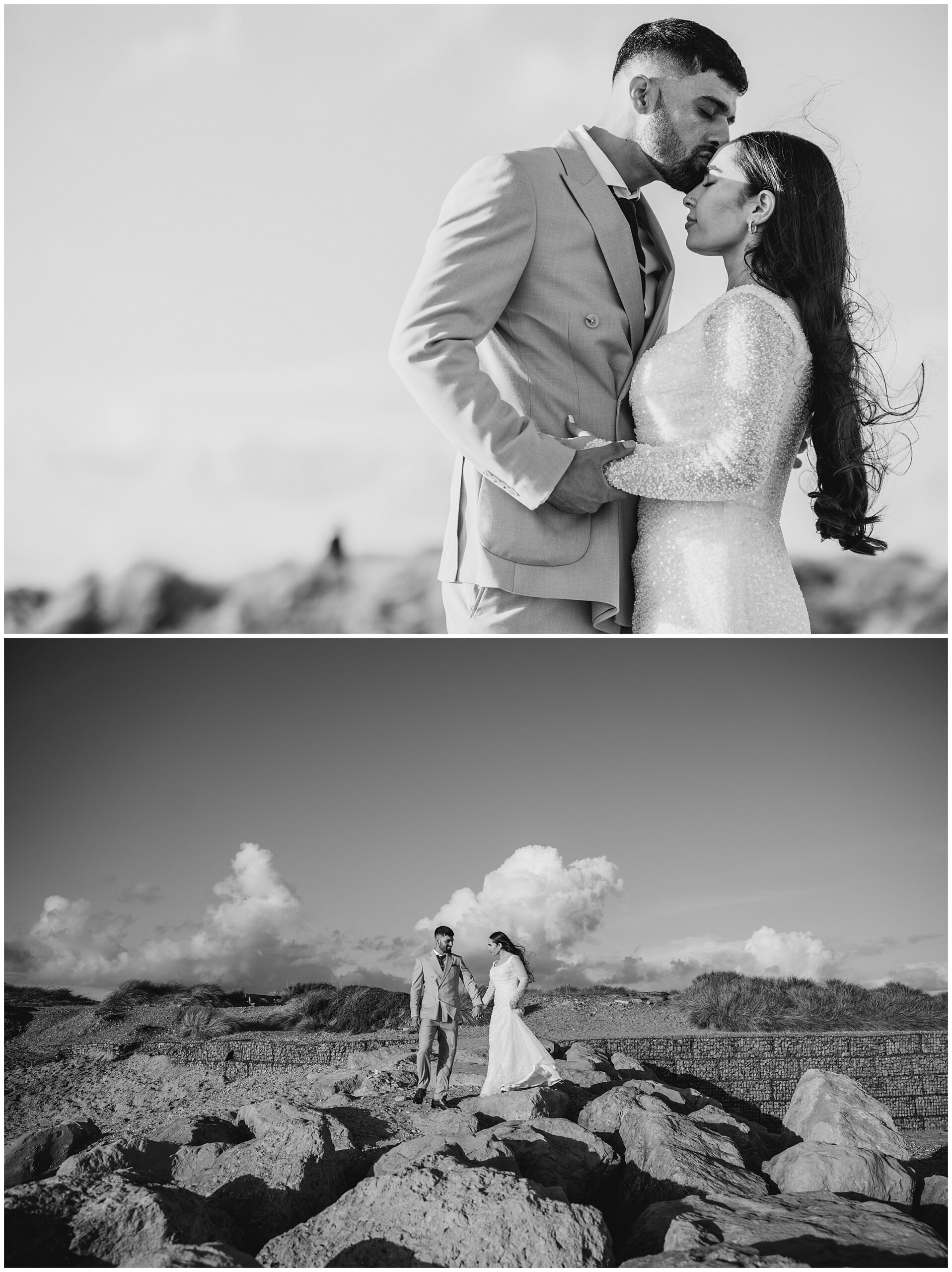 Wedding shoot at Hengistbury Head