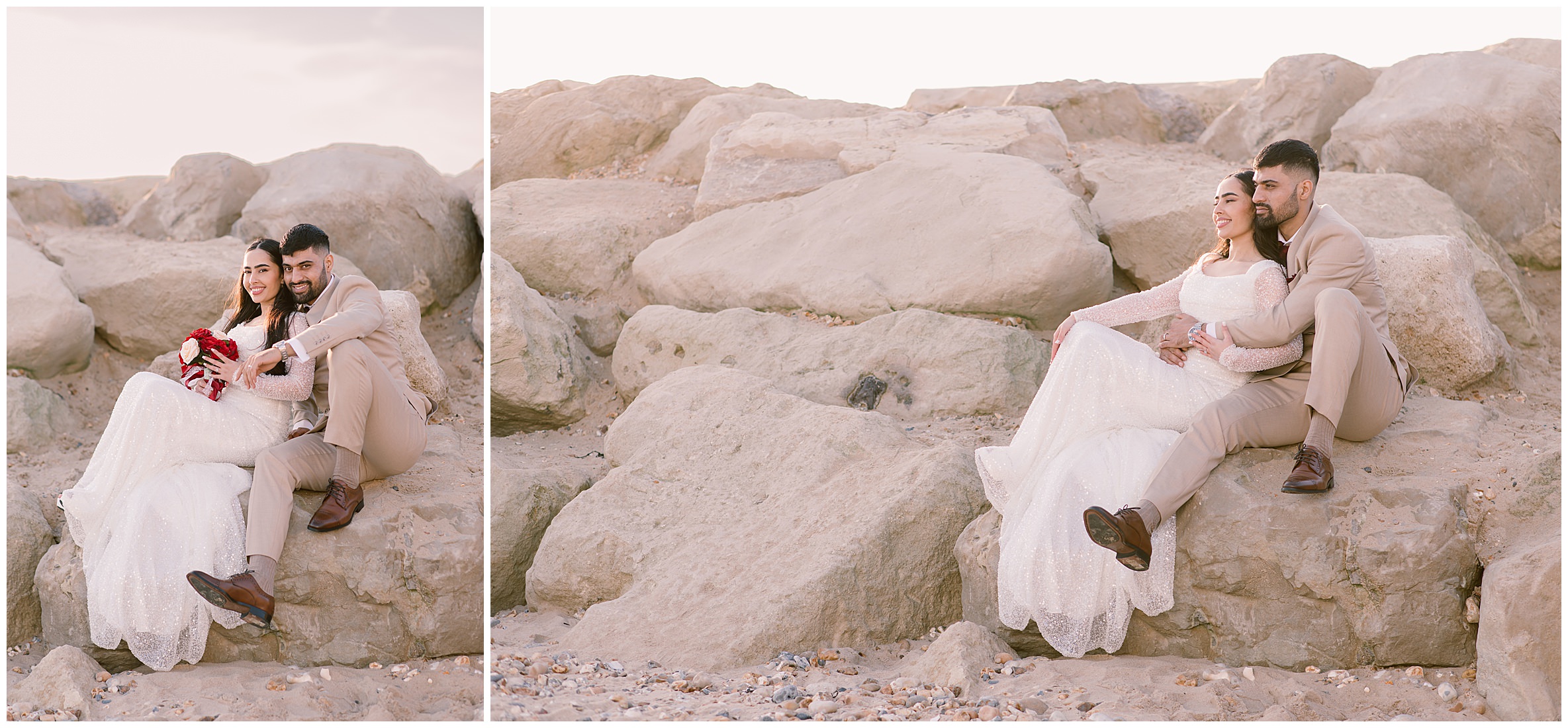 Wedding shoot at Hengistbury Head