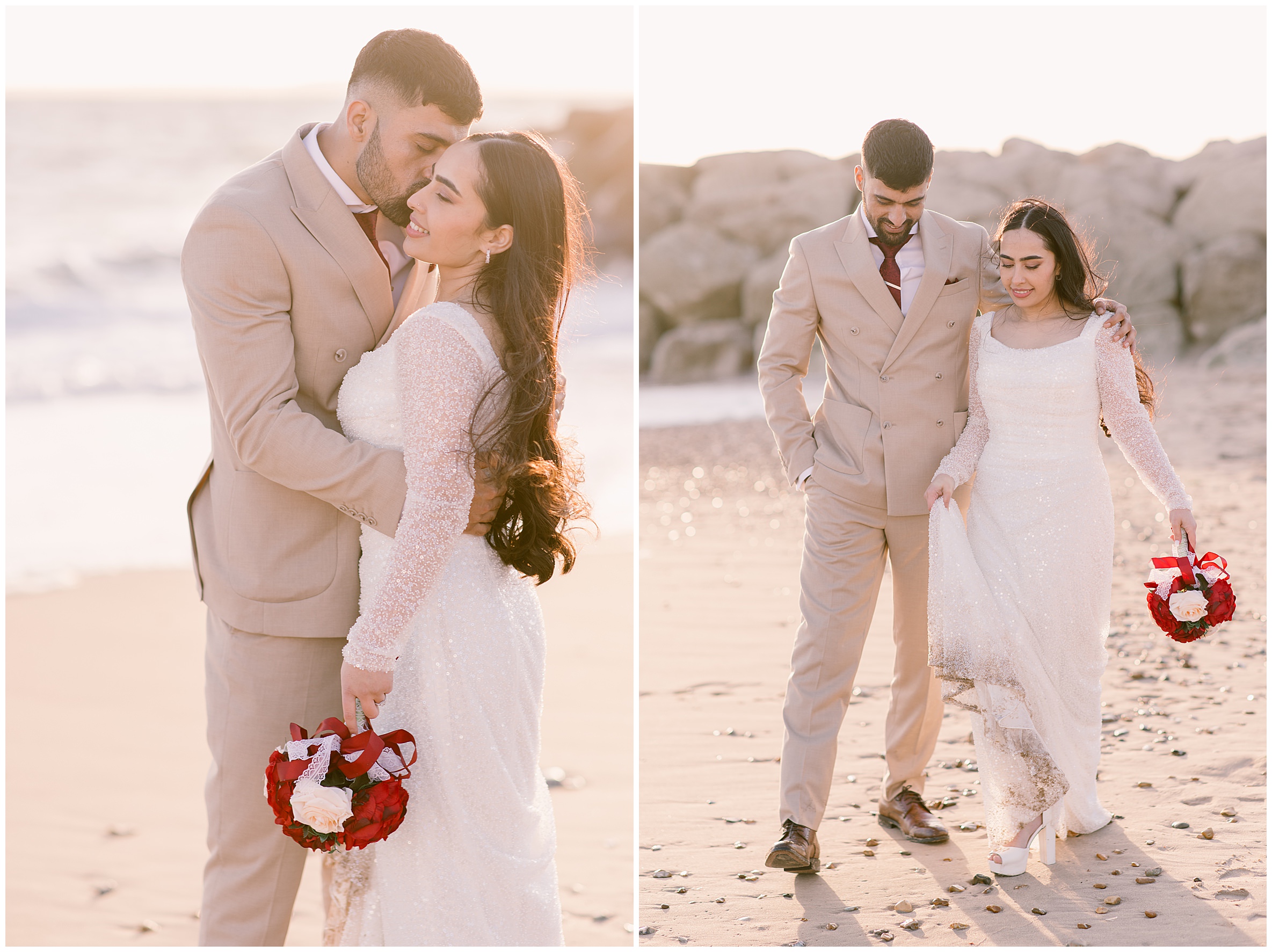 Wedding shoot at Hengistbury Head